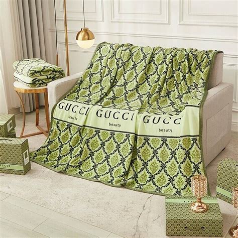 Gucci luxury throw blanket